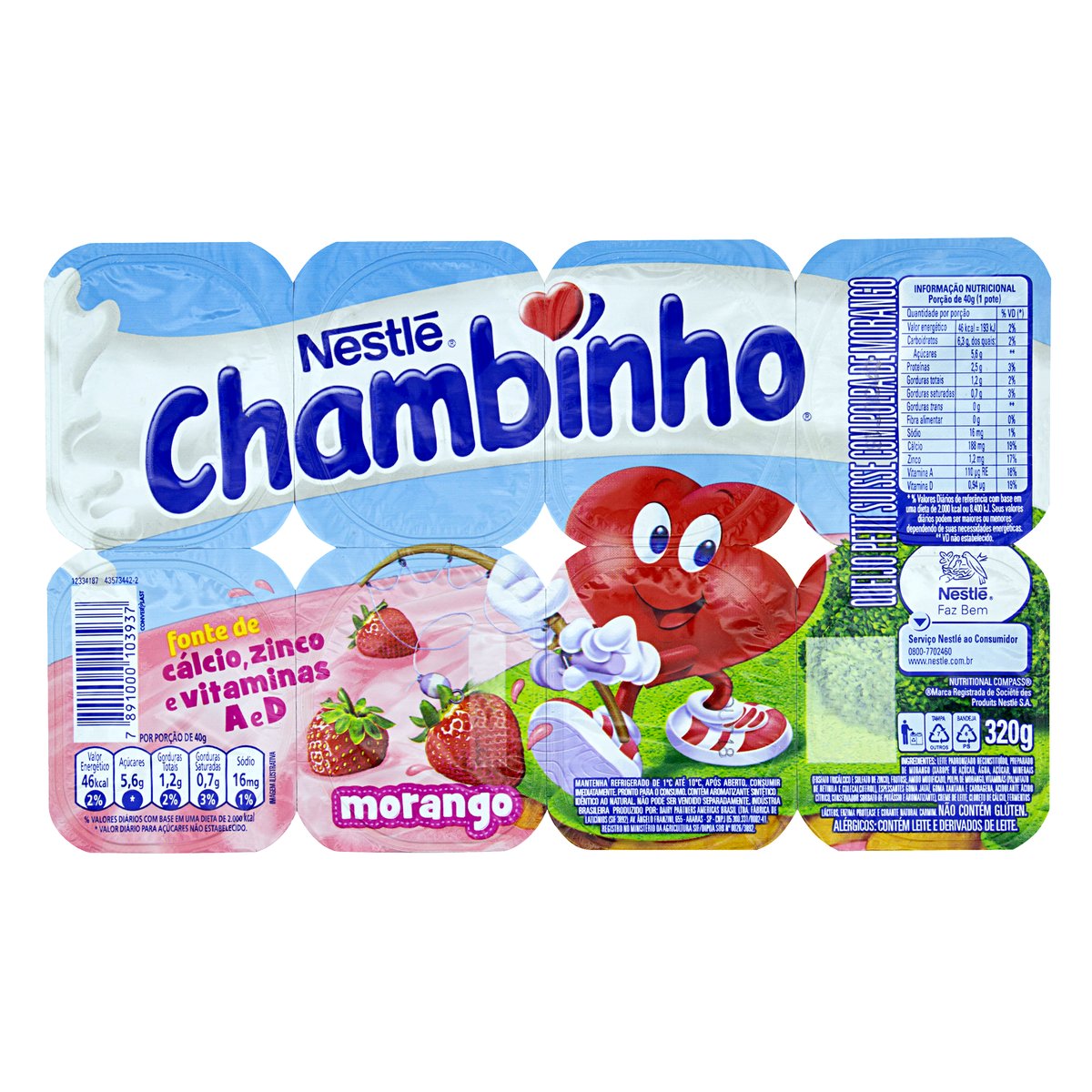 CHAMBINHO PETIT MORANGO 320G