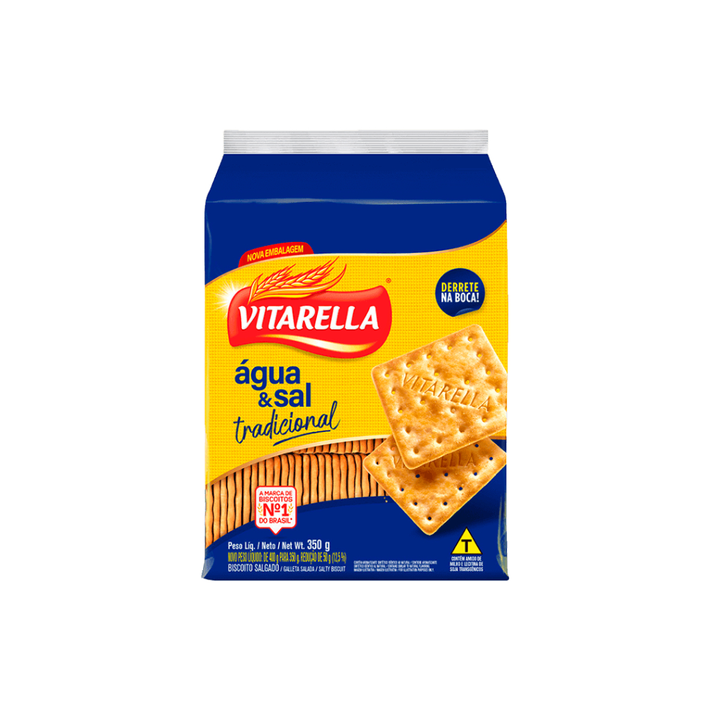 BISCOITO AGUA E SAL VITARELLA 350G