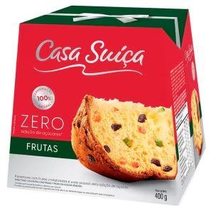 PANETONE CASA SUICA FRUTAS ZERO 400G