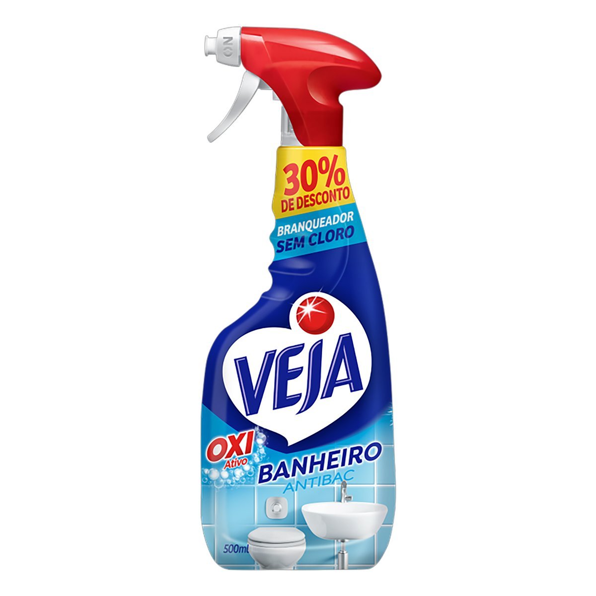 LIMPADOR VEJA BANHEIRO ANTIBAC PULV 500ML