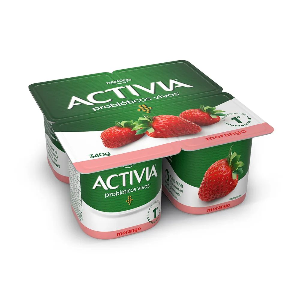 ACTIVIA MORANGO LEITE FERMENTADO P. FTA 340G