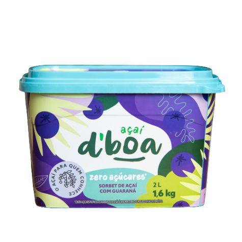 SORBET ACAI ORIGINAL D'BOA ZERO 2L