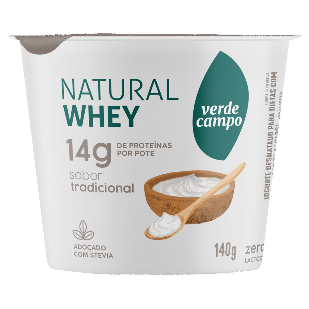 IOGURTE VERDE CAMPO WHEY TRADICIONAL 140G