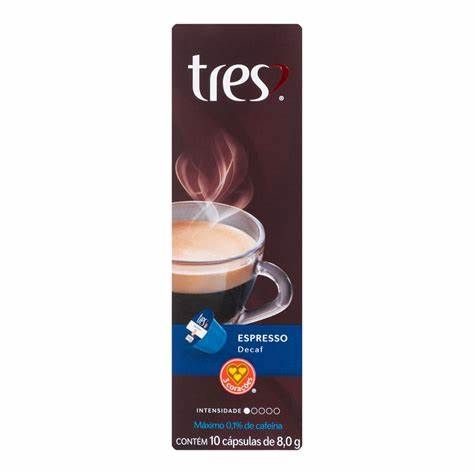 CAPSULA 3 CORACOES DESCAFEINAD ALUMINIO 56G