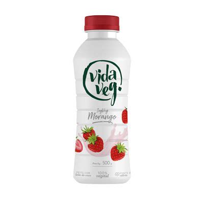 IOGURTE VEGANO MORANGO VIDA VEG 500G