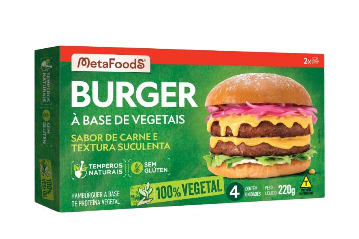 HAMBURGUER VEG. METAFOODS CARNE 220G