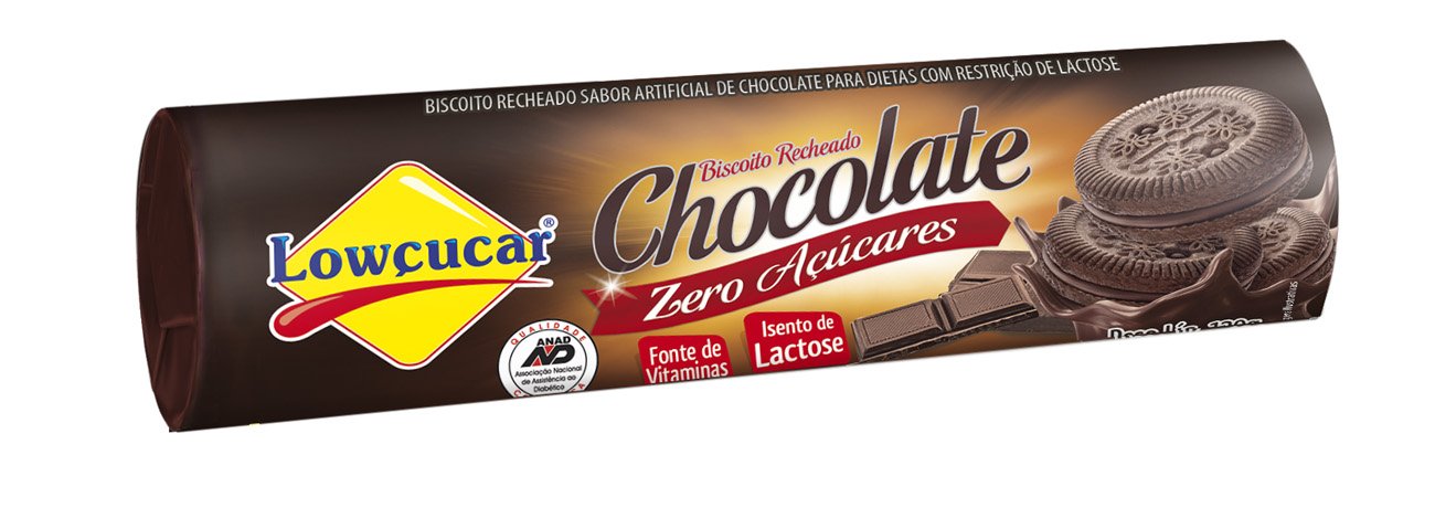 BISC ZERO ACUCAR LOWCUCAR CHOCOLATE 120G