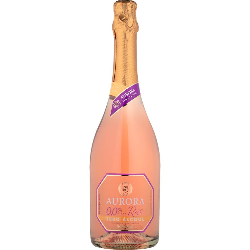 ESPUMANTE AURORA ROSE ZERO ALCOOL 750ML